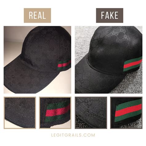 gucci cap original vs fake|gucci caps real vs fake.